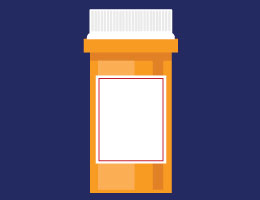 Illustration of a prescription pill bottle