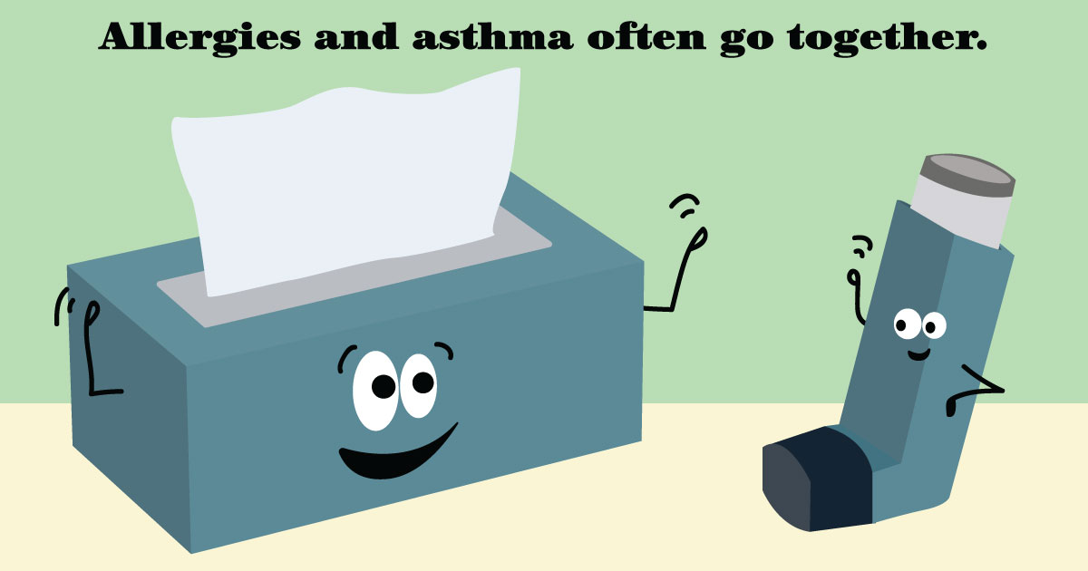 Learn the connection between allergies and asthma.