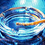 Cigarette in ashtray